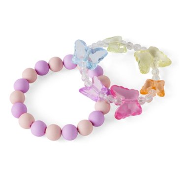 Carter's Toddler Girls' Rainbow Butterfly Bracelet, 2-Pack