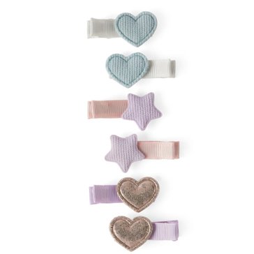 Carter's Toddler Girls' Corduroy Puff Hair Clip, 6-Pack
