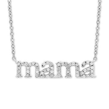 Minimalist 1/10 cttw Lab Grown Diamond Mama Necklace
