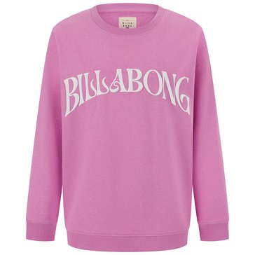 Billabong Big Girls' Arch Logo Fleece Crewneck Sweatshirt