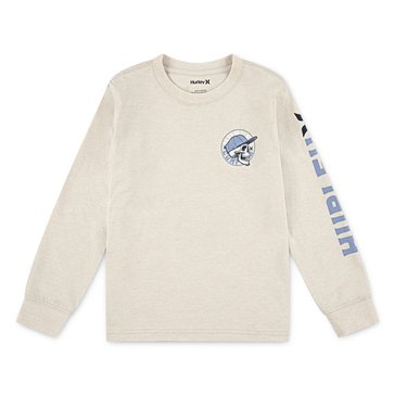 Hurley Little Boys' Long Sleeve Skelly Skater Tee