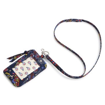 Vera Bradley Zip ID Pouch with Breakaway Lanyard