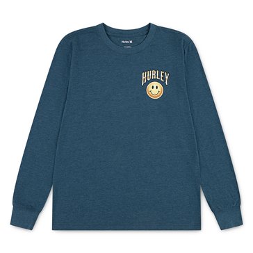 Hurley Big Boys' Long Sleeve Smiley Tee