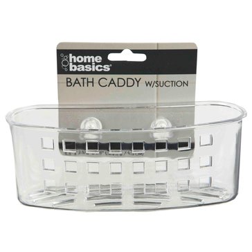 Home Basics Wide Bath Caddy With Suction Cups