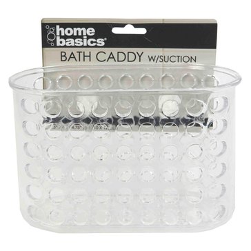Home Basics Large Bath Caddy With Suction Cups
