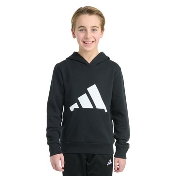 Adidas Big Boys' Essential Big Logo Fleece Pullover Hoodie
