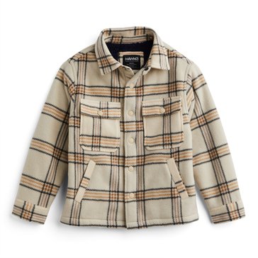 Tony Hawk Big Boys' Plaid Sherpa Lines Jacket