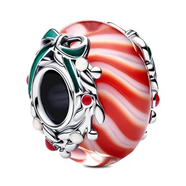 Pandora Moments Holiday Candy Murano Charm