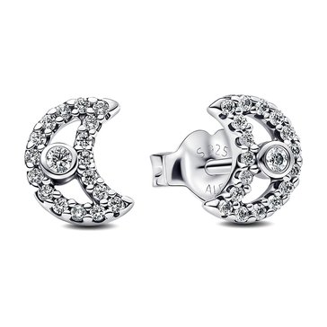 Pandora Moments Moon Stud Earrings