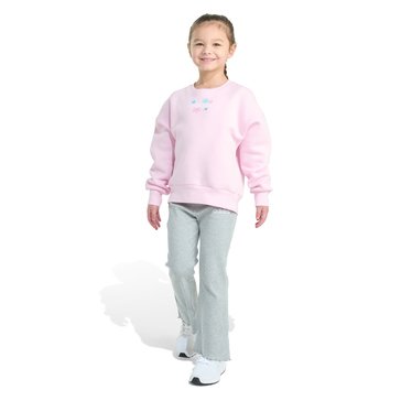 Adidas Little Girls' Fleece Crew Rib Legging Set