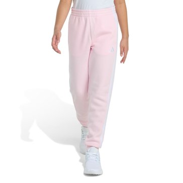 Adidas Big Girls' 3 Stripe Fleece Joggers