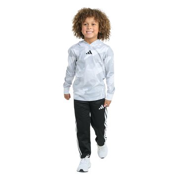 Adidas Toddler Boys' Hooded Cotton Tee Pant Set