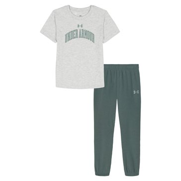 Under Armour Little Boys' Logo Tee And Jogger Set