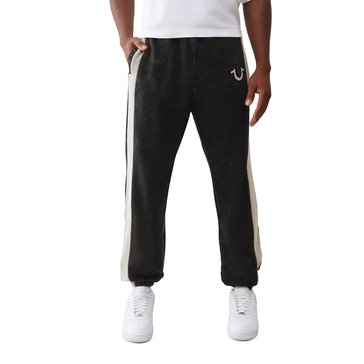 True Religion Men's Mesh Inset Rusted Joggers