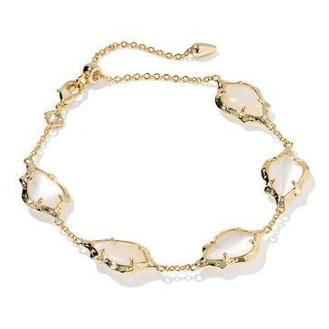 Kendra Scott Adriana Scallop Frame Delicate Chain Bracelet