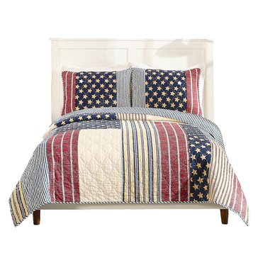 Modern Heirloom Americana Patch Cotton Quilt