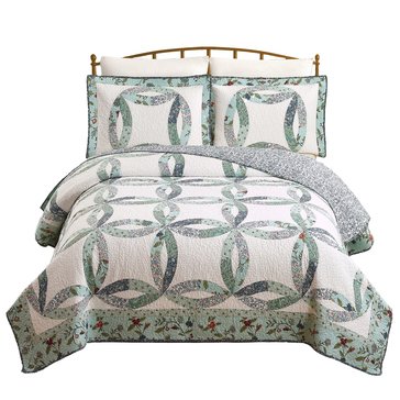 Modern Heirloom Felicity Wedding Ring Cotton Quilt