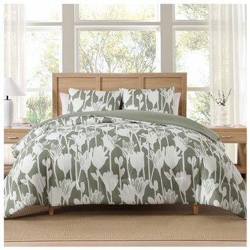 Harbor Home Abstract Tulip 3-Piece Comforter Set