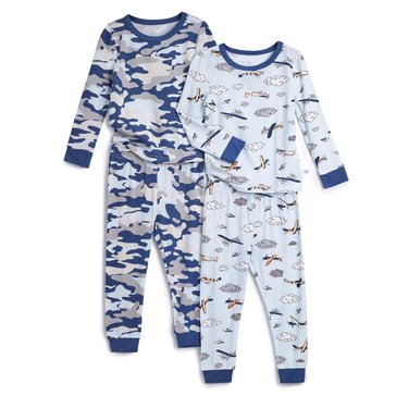 Sleep On It Infant Boys' Bamboo Tight Fit Pajamas, 4-Pack