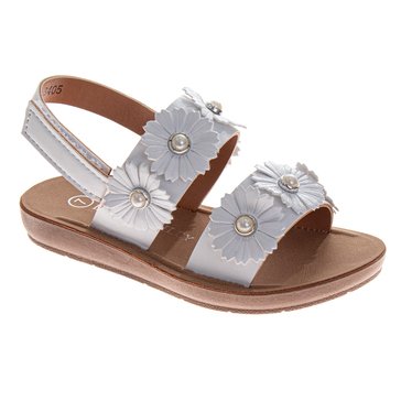 Laura Ashley Toddler Girls' Flower Strap Sandal