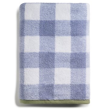 Caro Home Gingham Check Bath Towel