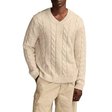 Lucky Brand Men's Cable V-Neck Sweater