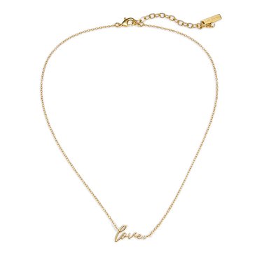 Kurt Geiger Love Script Short Pendant Necklace
