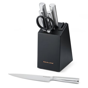 KitchenAid Gourmet 7-Piece Stainless Steel Cutlery Block Set
