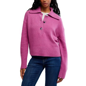 Free People Women's Trading Up Polo Knit Top