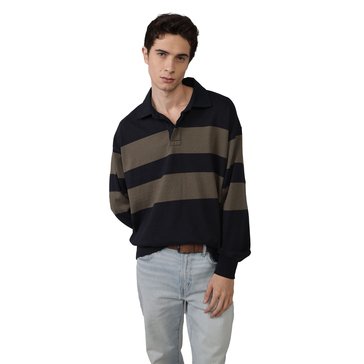 AE Men's Long-Sleeve Rugby Polo Shirt