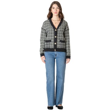 Black Tape Women's Tweed Texture Cardigan