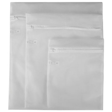 Home Basics Micro Mesh Intimate Wash Bag, Set of 3