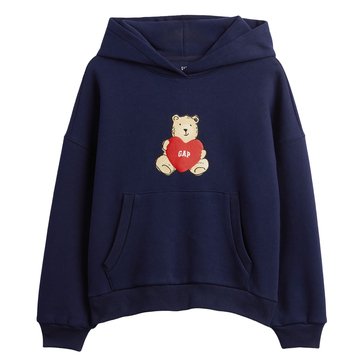 Gap Big Girls' Bear Heart Logo Hoodie
