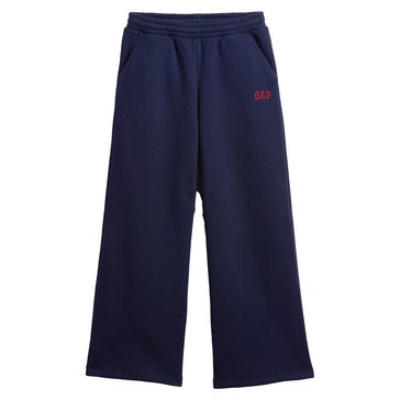 Gap Big Girls' Baggy Wide Leg Logo Pull On Pants