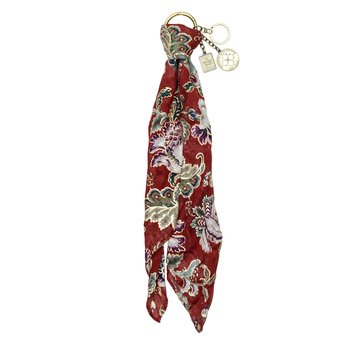 Patricia Nash Scarf Charm Keychain Fob