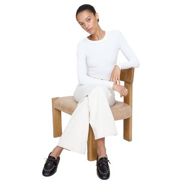 Banana Republic Women's Long Sleeve Rib Crew Top