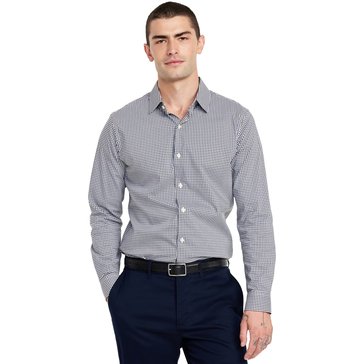 Old Navy Men's Long Sleeve Slim Signature Poplin Button Up Shirt