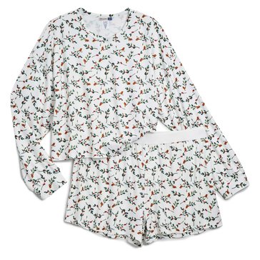 Yarn & Sea Women's Festive Foliage Boxer Set