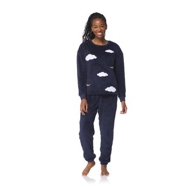 Yarn & Sea Women's Hairy Plush Sky Pajama Set