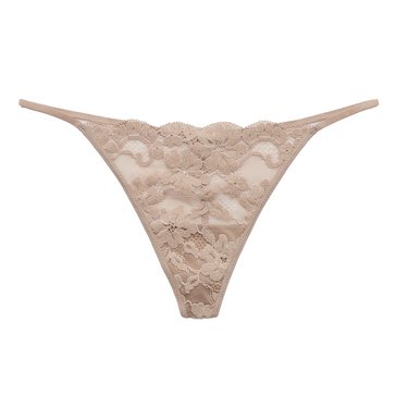 Aerie Women's Show Off Chenille Lace String Thong Underwear