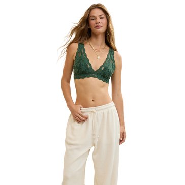 Aerie Womens Show Off Chenille Lace Padded Plunge Bralette