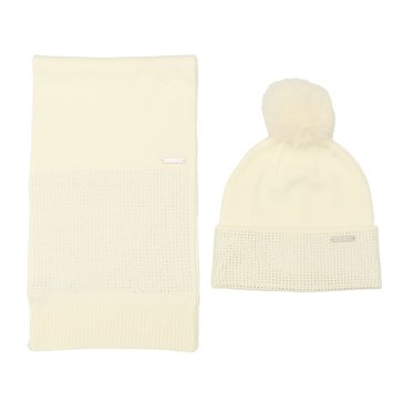 Michael Kors Fine Crystal Hat and Scarf Box Set