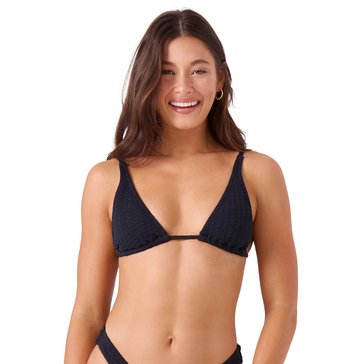 Roxy Women's Haleiwa Built Up Triangle Solid Bikini Top