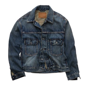 AE Men's Boxy Denim Trucker Jacket