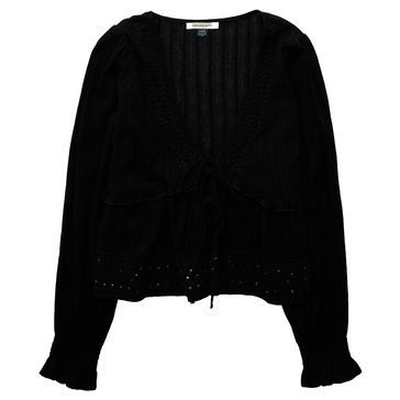 AE Women's Ruffle Long-Sleeve Blouse