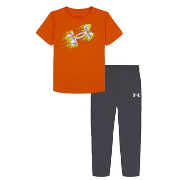 Under Armour Toddler Boys' Tech Short Sleeve Jogger Set