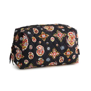 Vera Bradley Premium Cotton Large Cosmetic Bag