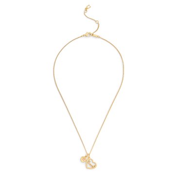 Coach Heart Tearose Short Pendant Necklace