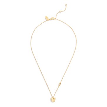Coach Pave Icon Butterfly Short Pendent Necklace
