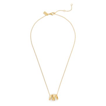 Coach Braided Rondelle Short Pendent Necklace